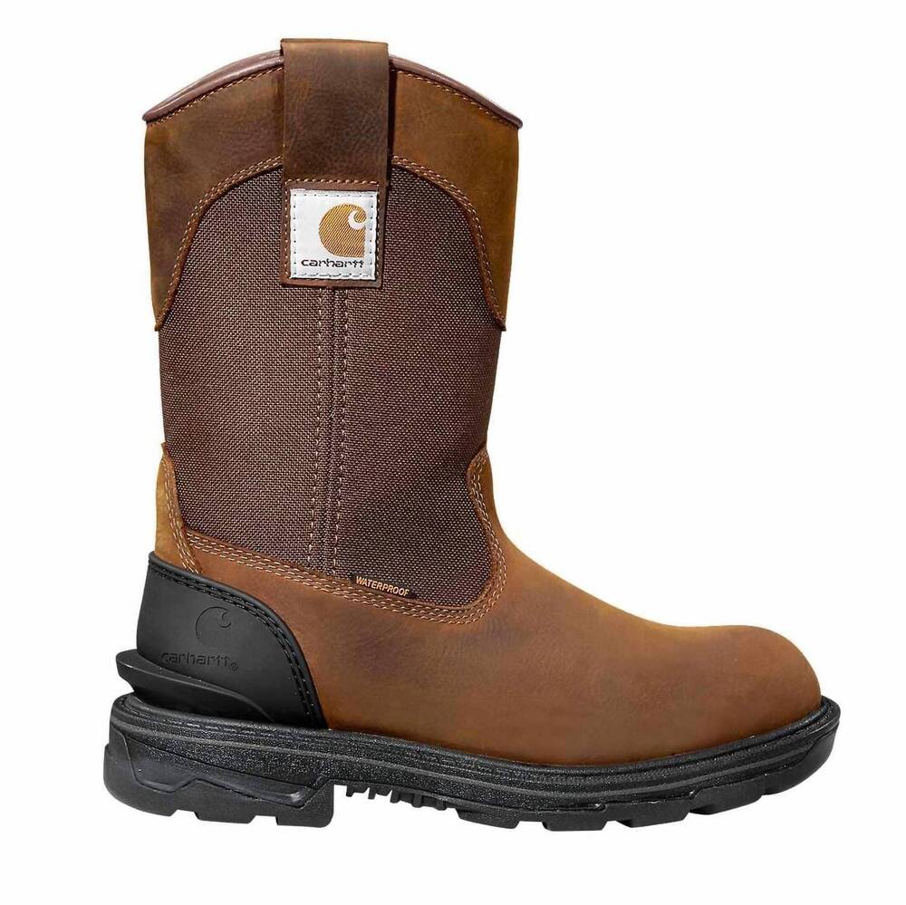 NEW CARHARTT women's ironwood tall waterproof carbon toe work boots in brown